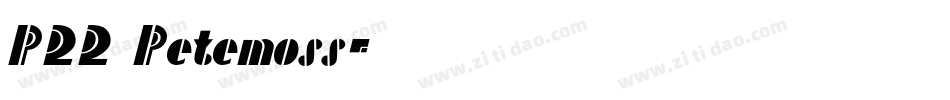 P22 Petemoss字体转换